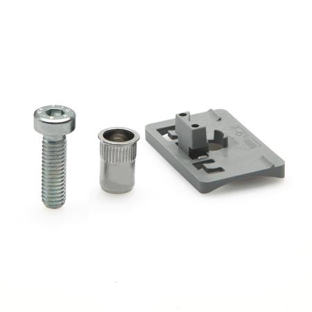 Otto Ganter Adapter for GN 649 to be Mounted to Round Tube, GN 649.1